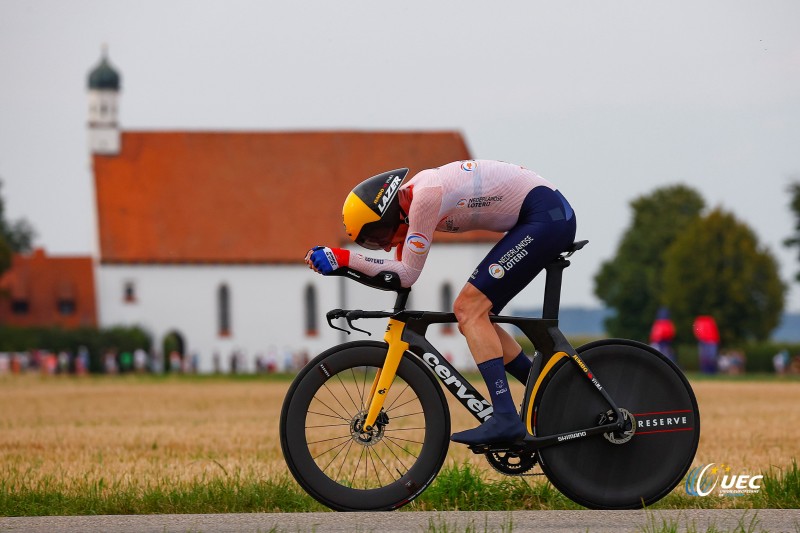 European Championships Munich 2022 - 2022 UEC Road Elite European Championships - Men's ITT - 17/08/2022 - Jos Van Emden (NED) - photo Luca Bettini/UEC/SprintCyclingAgency?2022